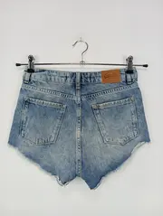 Vorschaubild 2 von Damen Jeans Shorts W24 Blau Distressed Spitze Casual