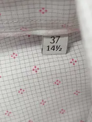 Vorschaubild 4 von Business Hemd Herren Gr. 37/S Weiß gepunktet Langarm