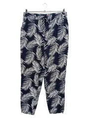 Vorschaubild 1 von Damen Stoffhose Gr. 42 Blau Floral Modern Casual