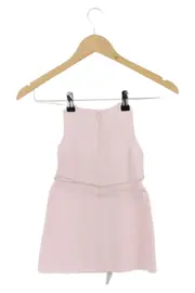 Vorschaubild 2 von Kinder Sommerkleid Gr. 98 Rosa Leinen Elegant Raffungen