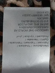 Vorschaubild 5 von Damen Freizeitkleid Gr. 36/S Braun Leo-Print Bohemian Streetwear