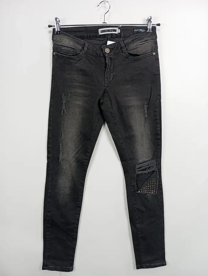 Noisy May Damen Skinny Jeans – Enger Schnitt, Normale Taille, Destroy-Look