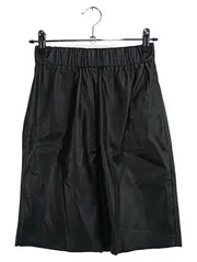 Vorschaubild 1 von Damen Lederrock Schwarz Gr. 34/XS Elegant Modisch Kunstleder