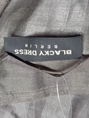 Vorschaubild 3 von Damen Blazer Grau Gr. 42/XL Elegant Business Leinen Jacke