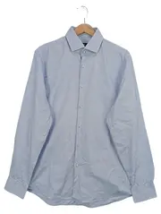 Vorschaubild 1 von Business Hemd Herren Gr. 41/L Blau Regular Fit Baumwolle