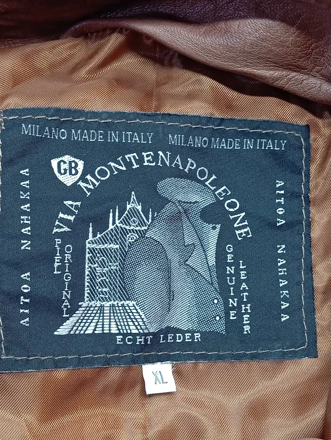 MONTENAPOLEONE Lederjacke Bild 3