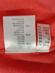 Vorschaubild 4 von Damen Pullover Rot Gr. 44/L Klassisch Elegant Modal Langarm