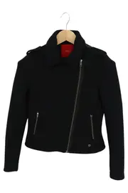Vorschaubild 1 von Damen Leichte Jacke Biker Stil Schwarz Gr. 36/S Elegant Urban
