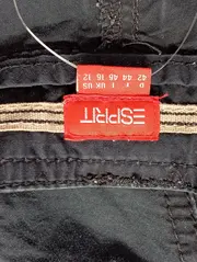 Vorschaubild 3 von Damen Stoffhose Capri Cargo Gr. 42 XL Schwarz Casual Praktisch