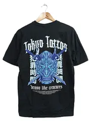 Vorschaubild 2 von T-Shirt Herren 44/XS Schwarz Streetwear Demon Mask Print Tokyo Tattoo