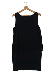 Vorschaubild 2 von Etuikleid Damen Gr. 36/S Schwarz Klassisch Elegant Business