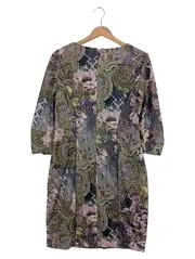 Vorschaubild 2 von Freizeitkleid Damen Gr. 40/L Mehrfarbig Blumenmuster Elegant