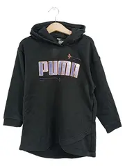 Vorschaubild 1 von Kapuzenpullover Kinder Gr. 116 Schwarz Hoodie Logo-Print Casual Sportlich