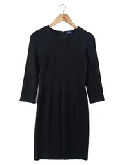 Vorschaubild 1 von Businesskleid Damen Elegant Schwarz 3/4 Arm Gr. 36 S Etuikleid Büro