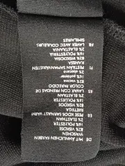 Vorschaubild 4 von Damen Blusenkleid Gr. 34/XS Schwarz Minimalistisch Asymmetrisches Kleid