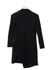 Vorschaubild 2 von Damen Blusenkleid Gr. 34/XS Schwarz Minimalistisch Asymmetrisches Kleid