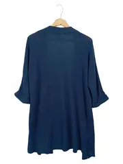 Vorschaubild 1 von TAIFUN Strickjacke Damen Einheitsgröße Blau Elegant Rippstrick