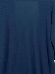 Vorschaubild 2 von TAIFUN Strickjacke Damen Einheitsgröße Blau Elegant Rippstrick
