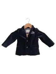 Vorschaubild 1 von Kinder Blazer Gr. 92 Blau Samt Elegant Sakko
