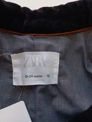 Vorschaubild 3 von Kinder Blazer Gr. 92 Blau Samt Elegant Sakko
