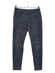 Vorschaubild 1 von Damen Jeans Slim Fit W27/36/S Grau Animal-Print Reißverschluss