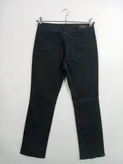 Vorschaubild 3 von Damen Stoffhose Gr. 38 M Schwarz Casual Klassisch Baumwolle