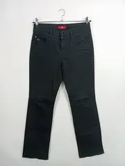 Vorschaubild 2 von Damen Stoffhose Gr. 38 M Schwarz Casual Klassisch Baumwolle