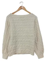 Vorschaubild 2 von Damen Pullover Zopfstrick Beige Gr. 34/XS Casual