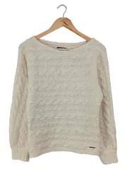 Vorschaubild 1 von Damen Pullover Zopfstrick Beige Gr. 34/XS Casual