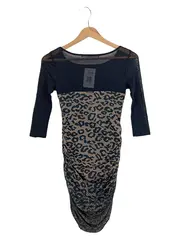 Vorschaubild 2 von Damen Etuikleid Gr. 34/XS Schwarz Leopard Elegant Party