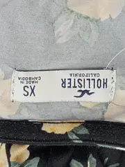 Vorschaubild 3 von Freizeitkleid Damen Gr. 34/XS Schwarz Blumenmuster Modern Casual