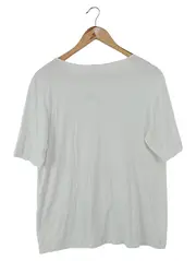 Vorschaubild 2 von Damen T-Shirt Weiß Einheitsgröße Basic Casual Oberteil