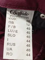 Vorschaubild 5 von Damen Jeans Straight Leg 38 Rot Casual Reißverschluss
