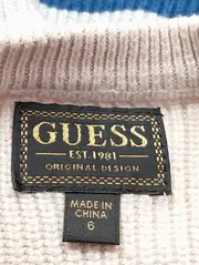 Vorschaubild 3 von Kinder Mädchen Pullover Gr. 116 Blau Streetwear Logo-Print