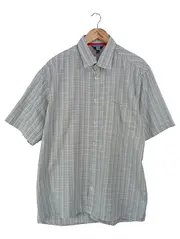 Vorschaubild 1 von TCM Herren Freizeithemd Kariert Blau Kurzarm Gr. 54/XL Casual