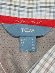 Vorschaubild 3 von TCM Herren Freizeithemd Kariert Blau Kurzarm Gr. 54/XL Casual