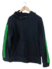 Vorschaubild 1 von Damen Kapuzenpullover Hoodie Schwarz Gr. 38/M Streifen Casual Sport