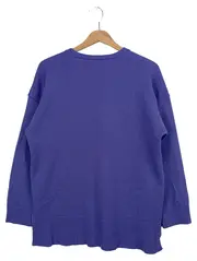 Vorschaubild 2 von Damen Pullover Lila Einheitsgröße Casual V-Ausschnitt