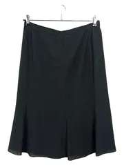 Vorschaubild 1 von Damen A-Linienrock Gr. 40/L Schwarz Elegant Polyester Midirock