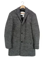 Vorschaubild 1 von Damen Wollmantel Gr. 38/M Grau Klassisch Elegant Winter