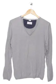 Vorschaubild 1 von Herren Pullover V-Ausschnitt Grau Gr. 46/S Casual