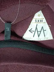 Vorschaubild 3 von Damen Sweatjacke Gr. 34/XS Rot Samt Streetwear Bomberjacke Reißverschluss