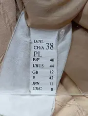 Vorschaubild 4 von Damen Steppjacke Gr. 38/M Beige Klassisch Elegant