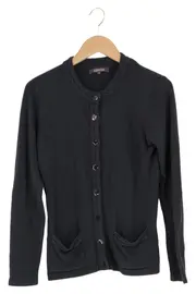 Vorschaubild 1 von Damen Strickjacke Gr. 38 Schwarz Klassisch Cardigan
