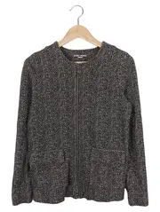 Vorschaubild 1 von Strickjacke Damen 38/M Mehrfarbig Fischgrätenmuster Klassisch Business