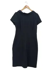 Vorschaubild 1 von Businesskleid Damen Gr. 40/L Schwarz Klassisch Elegant Kurzarm
