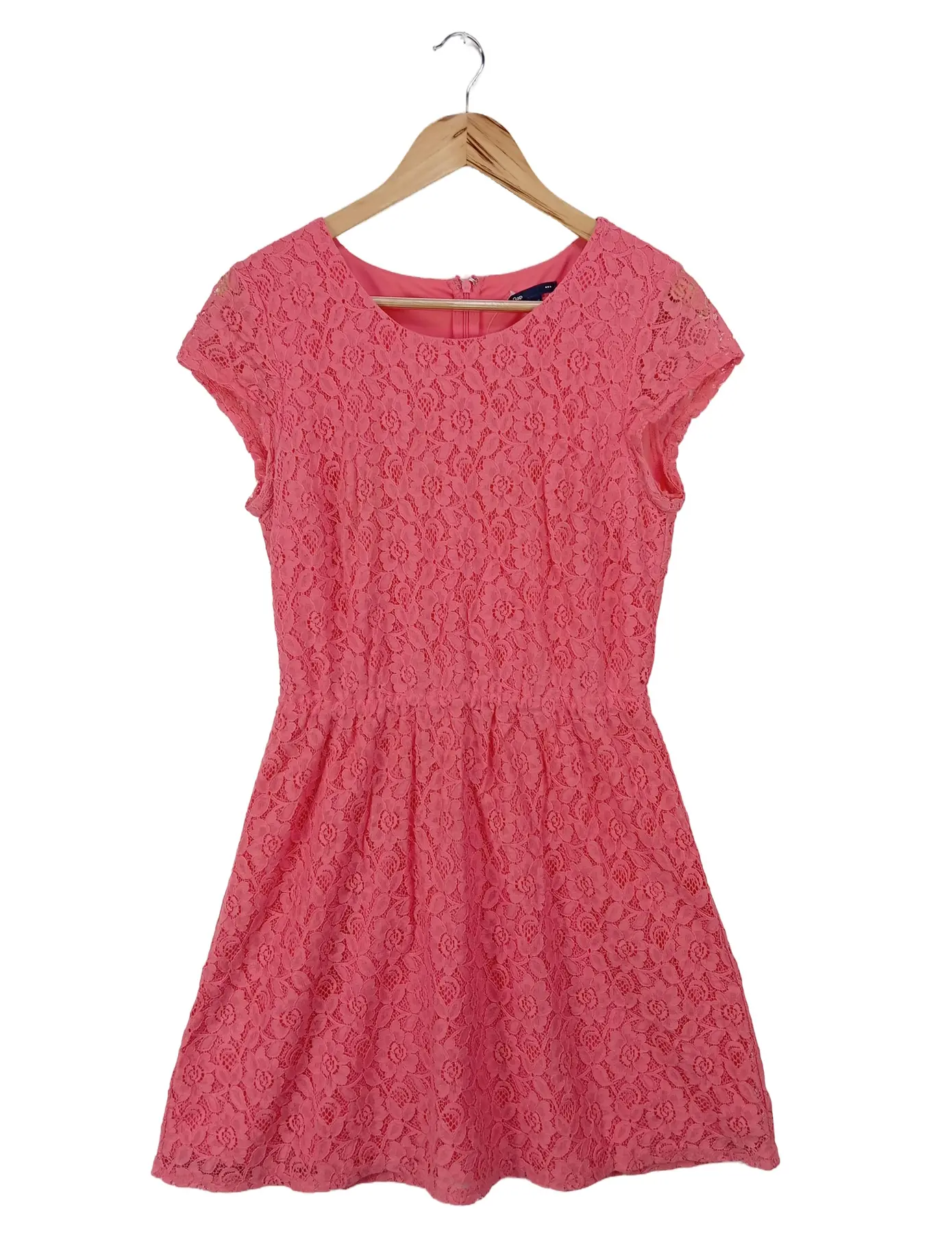 GAP Damen Freizeitkleid Gr. 38/M Rosa Spitze Feminin Elegant