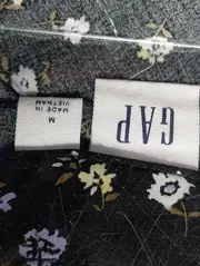 Vorschaubild 3 von Damen Freizeitkleid Gr. 38/M Schwarz Blumenmuster Viskose Elegant