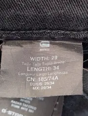 Vorschaubild 4 von Radar Tapered Jeans Damen W29/L34 Schwarz Baumwolle