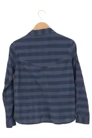 Vorschaubild 2 von Damen Hemdbluse Blau Gestreift Punkte Gr. 32/XS Casual Baumwolle